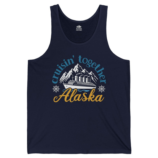 Alaska Cruise Adventure Shirt Tank Top – Navy – Alaska Cruise Shirts