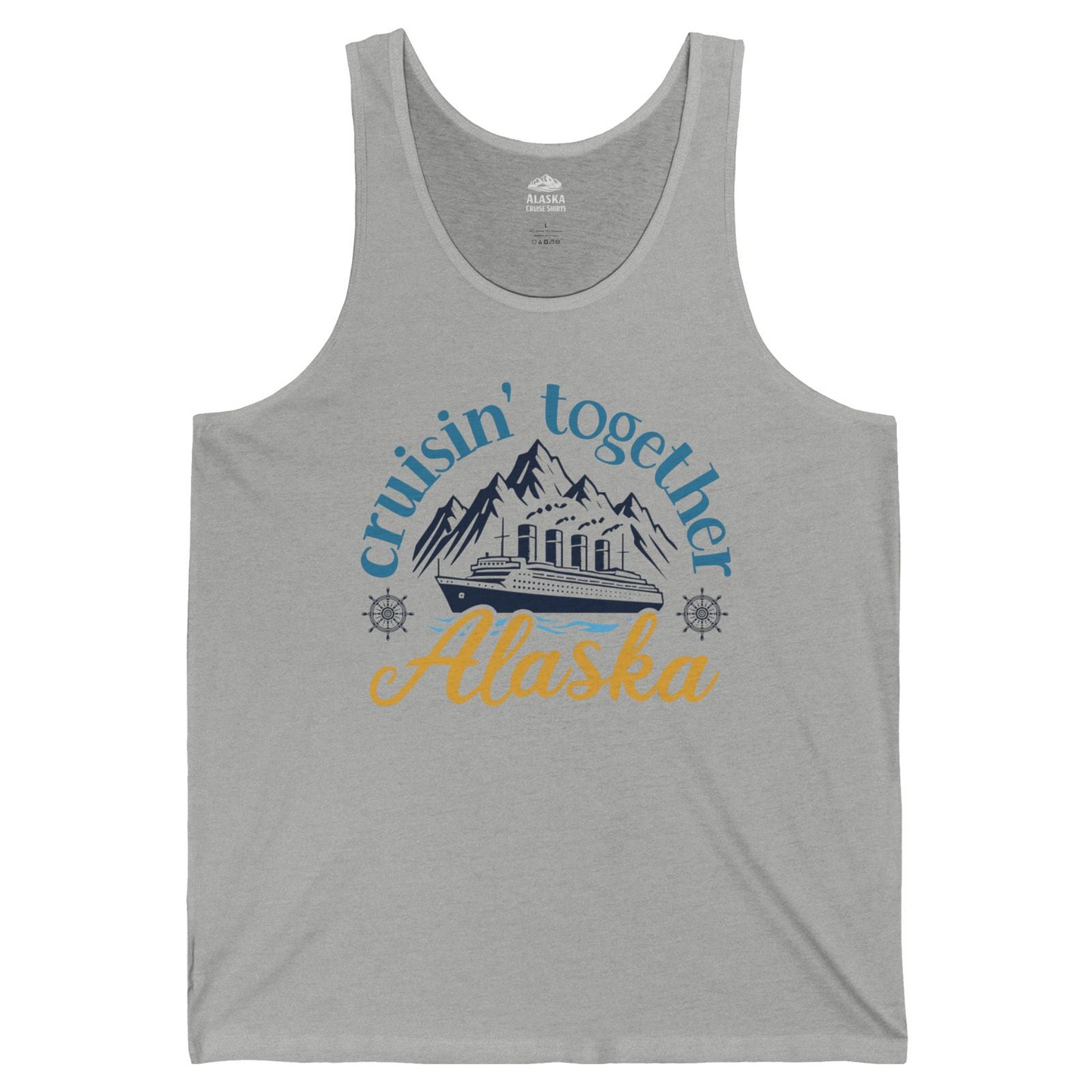 Alaska Cruise Adventure Shirt Tank Top – Athletic Heather – Alaska Cruise Shirts