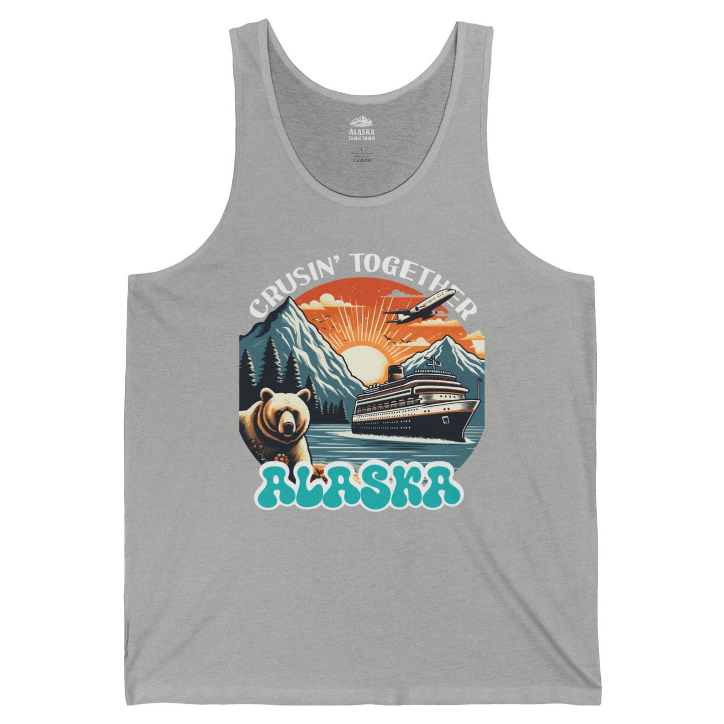 Alaska Cruise Shirt Tank Top – Athletic Heather – Alaska Cruise Shirts
