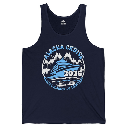 Alaska Cruise 2026 Shirt Tank Top – Navy – Alaska Cruise Shirts