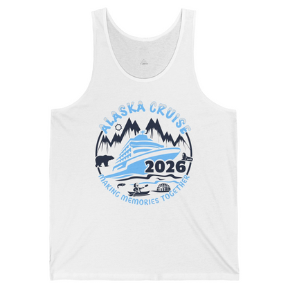 Alaska Cruise 2026 Shirt Tank Top – White – Alaska Cruise Shirts