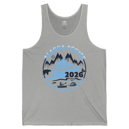 Alaska Cruise 2026 Shirt Tank Top – Athletic Heather – Alaska Cruise Shirts