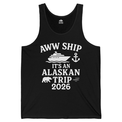 Alaska Cruise Shirt Tank Top – Black – Alaska Cruise Shirts