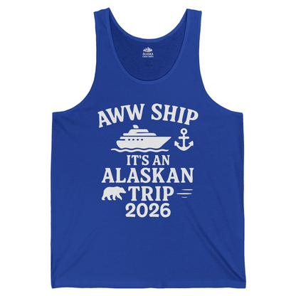 Alaska Cruise Shirt Tank Top – True Royal – Alaska Cruise Shirts
