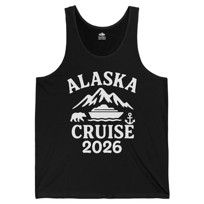 Alaska Cruise 2026 Shirt Tank Top – Black – Alaska Cruise Shirts