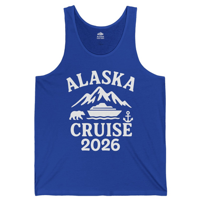 Alaska Cruise 2026 Shirt Tank Top – True Royal – Alaska Cruise Shirts