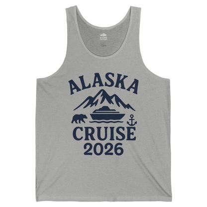 Alaska Cruise 2026 Shirt Tank Top – Athletic Heather – Alaska Cruise Shirts