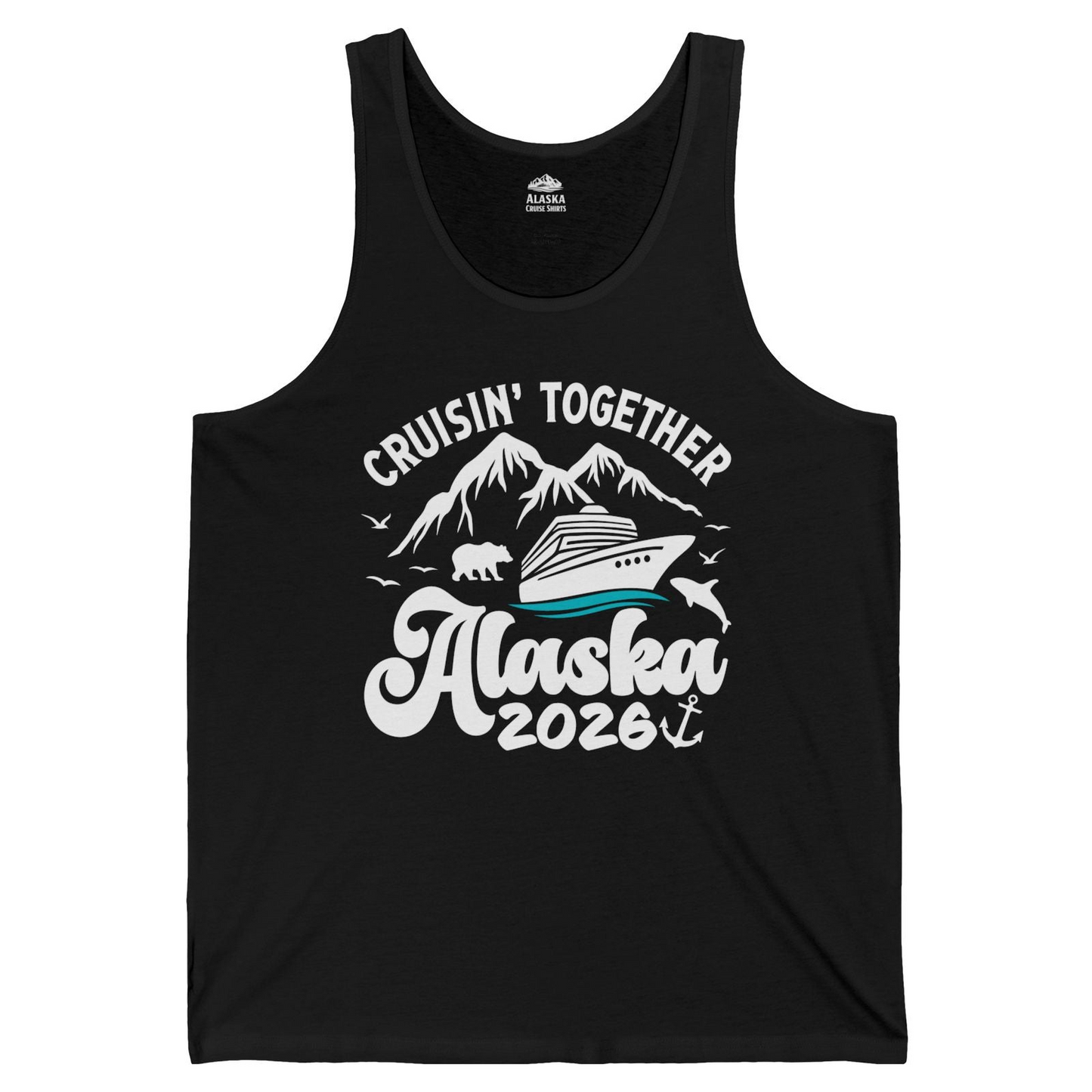 Alaska Cruise Adventure Shirt Tank Top – Black – Alaska Cruise Shirts