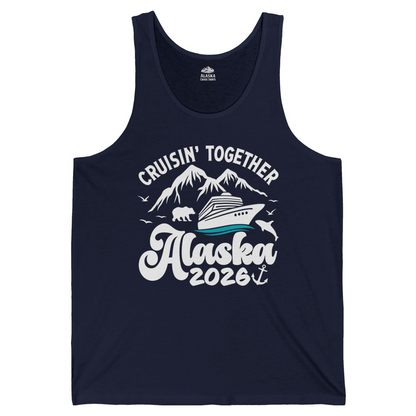 Alaska Cruise Adventure Shirt Tank Top – Navy – Alaska Cruise Shirts