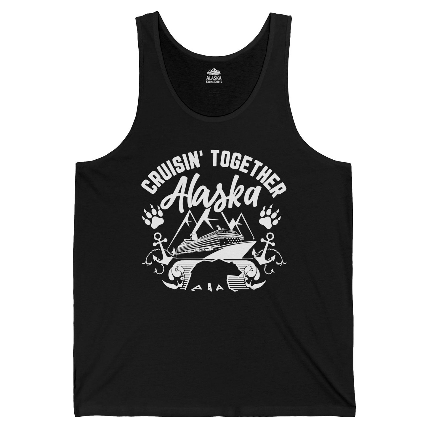 Alaska Cruise Adventure Shirt Tank Top – Black – Alaska Cruise Shirts