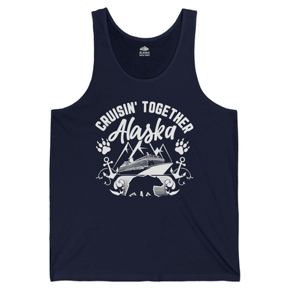 Alaska Cruise Adventure Shirt Tank Top – Navy – Alaska Cruise Shirts