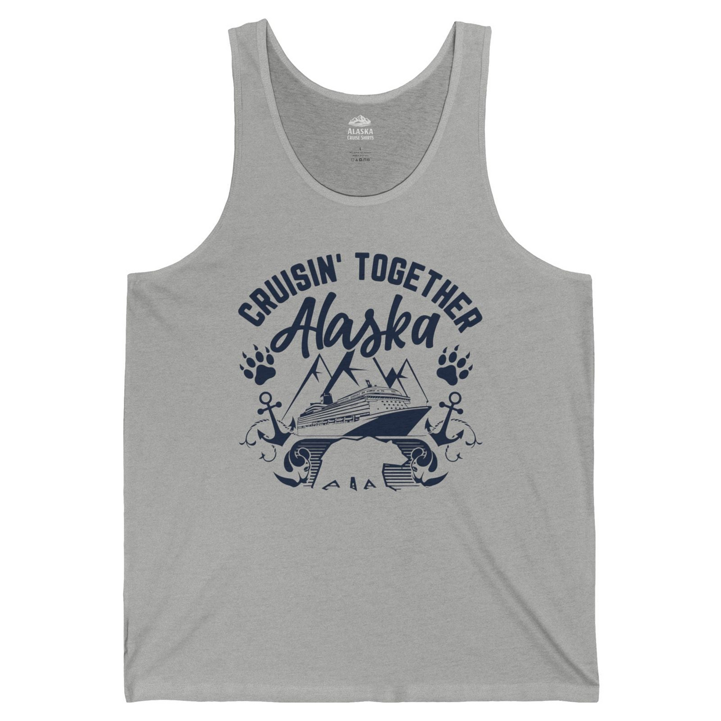 Alaska Cruise Adventure Shirt Tank Top – Athletic Heather – Alaska Cruise Shirts