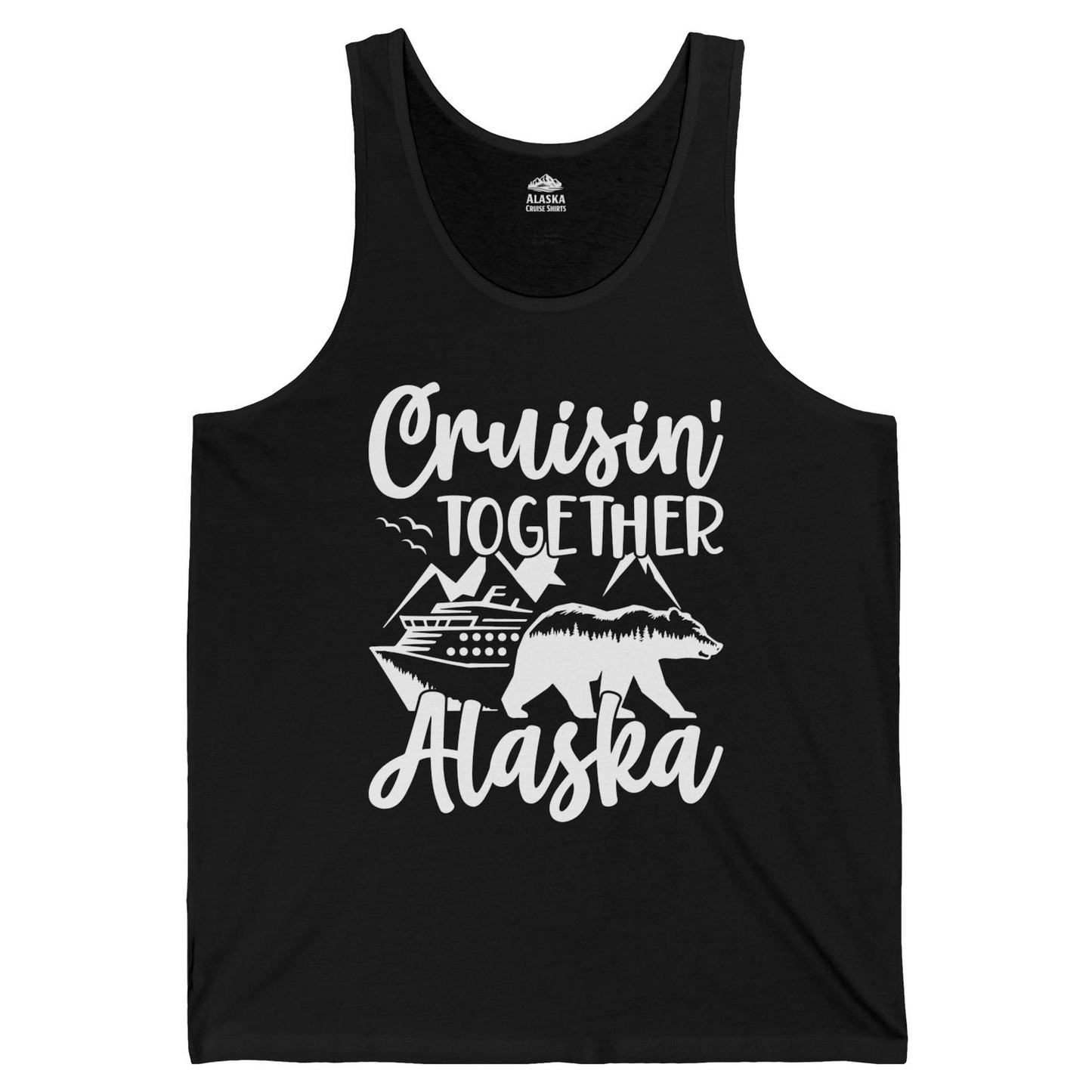 Alaska Cruise Adventure Shirt Tank Top – Black – Alaska Cruise Shirts