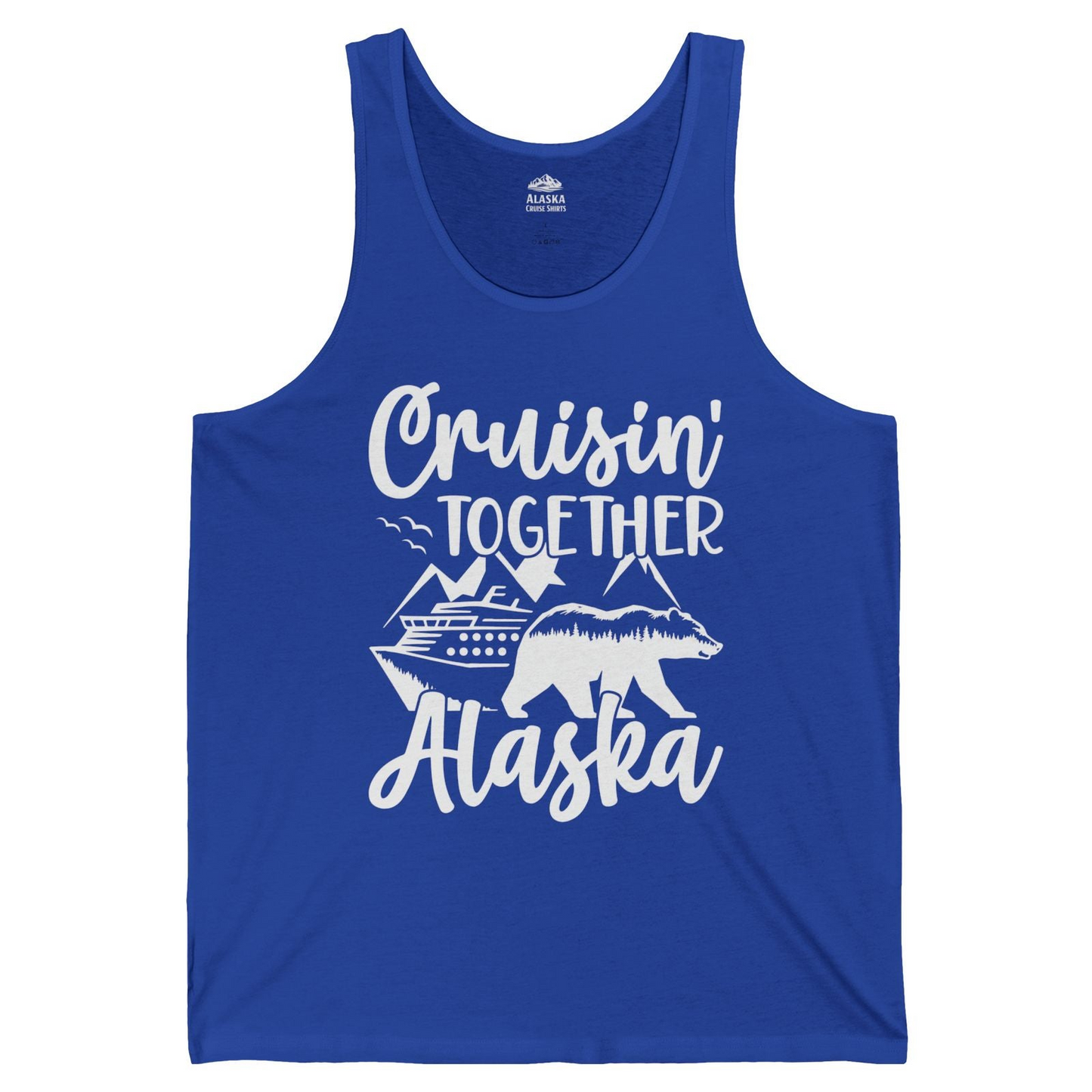 Alaska Cruise Adventure Shirt Tank Top – True Royal – Alaska Cruise Shirts