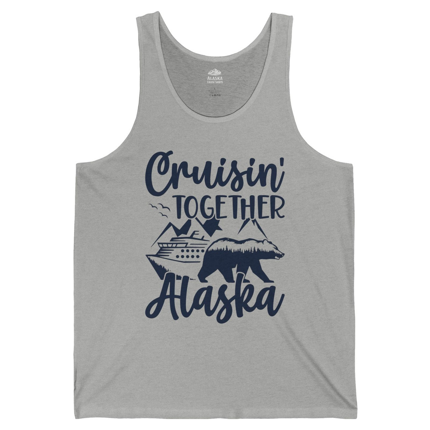 Alaska Cruise Adventure Shirt Tank Top – Athletic Heather – Alaska Cruise Shirts