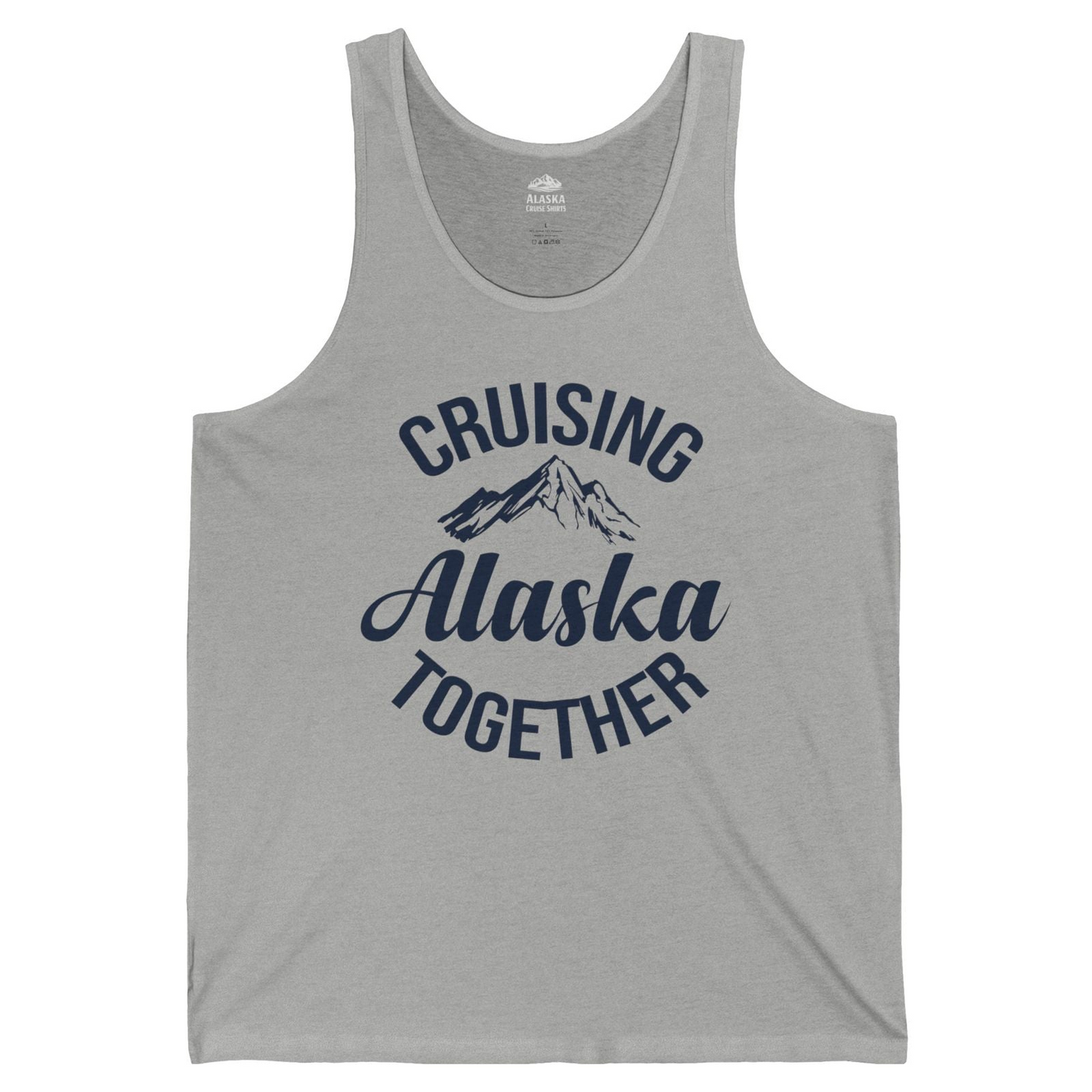 Cruising Alaska Together Mountain Adventure Travel Couples Shirt — Tank Top Tank Top – Athletic Heather – Alaska Cruise Shirts
