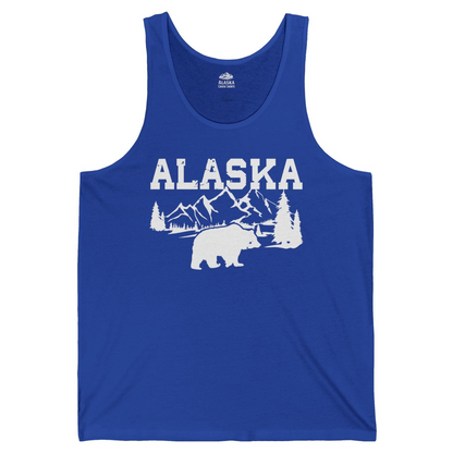 Alaska Bear Shirt Tank Top – True Royal – Alaska Cruise Shirts