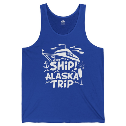 Aww Ship Alaska Cruise Shirt Tank Top – True Royal – Alaska Cruise Shirts