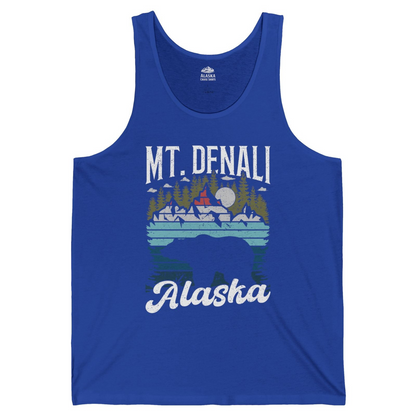 Mt Denali Alaska Bear Wilderness Shirt Tank Top – True Royal – Alaska Cruise Shirts