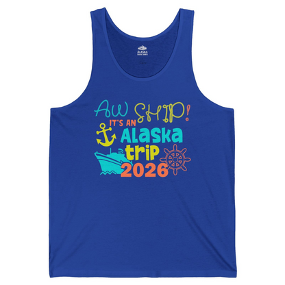 Alaska Trip 2026 Shirt Fun Nautical Cruise Family Group Matching Tee — Tank Top Tank Top – True Royal – Alaska Cruise Shirts