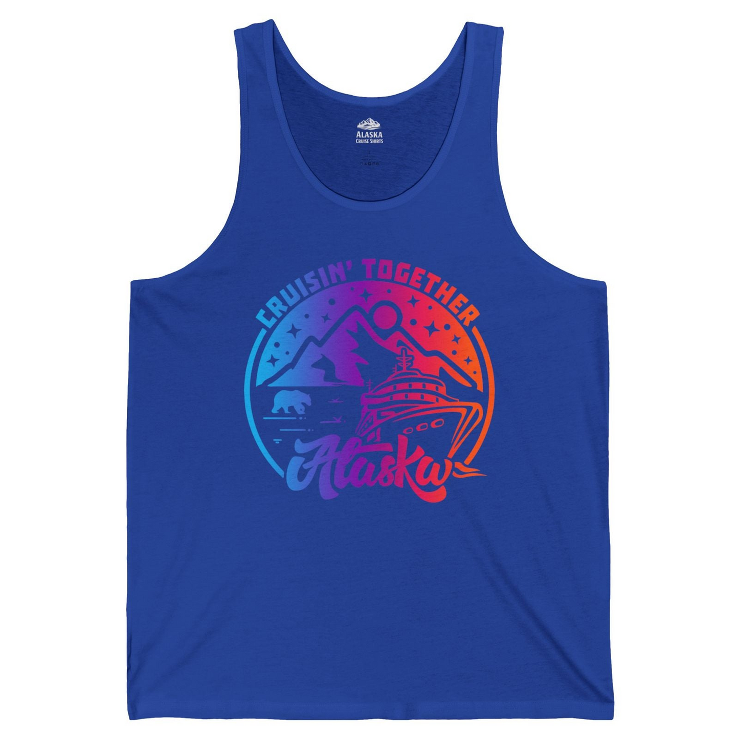 Alaska Cruise Shirt Tank Top – True Royal – Alaska Cruise Shirts