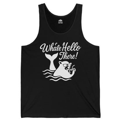 Whale Hello There Shirt Tank Top – Black – Alaska Cruise Shirts