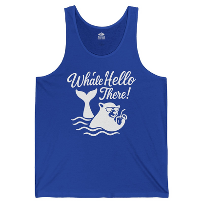 Whale Hello There Shirt Tank Top – True Royal – Alaska Cruise Shirts