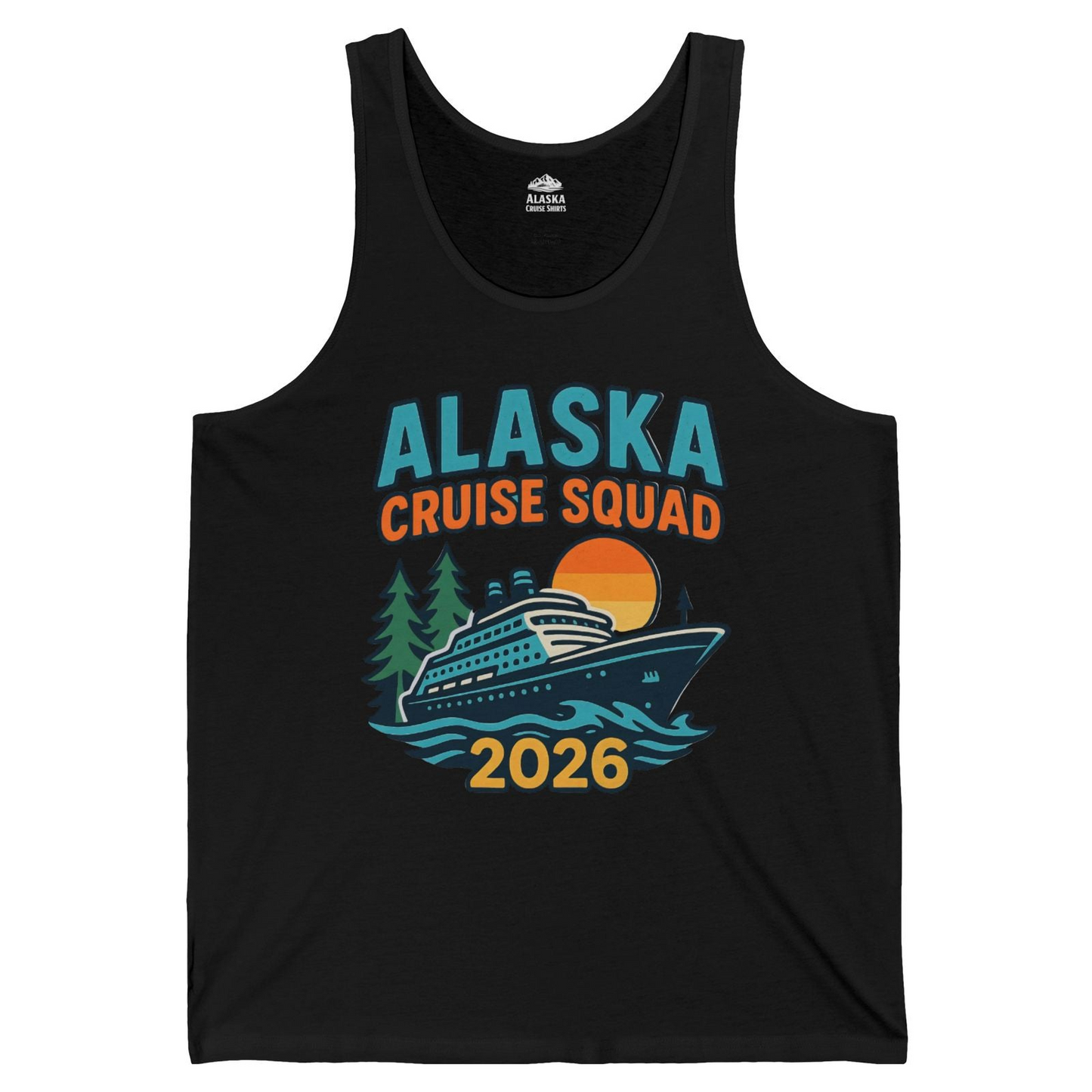 Alaska Cruise Squad Shirt Tank Top – Black – Alaska Cruise Shirts