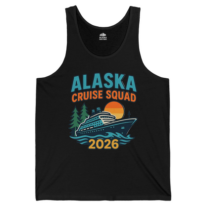 Alaska Cruise Squad Shirt Tank Top – Black – Alaska Cruise Shirts