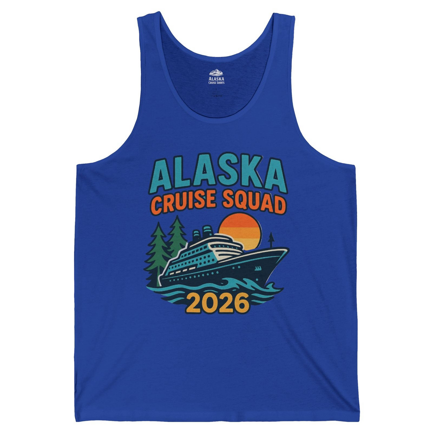 Alaska Cruise Squad Shirt Tank Top – True Royal – Alaska Cruise Shirts