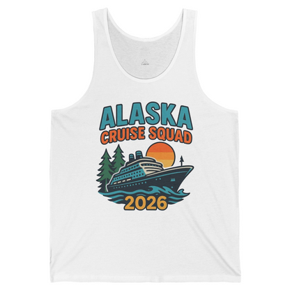 Alaska Cruise Squad Shirt Tank Top – White – Alaska Cruise Shirts