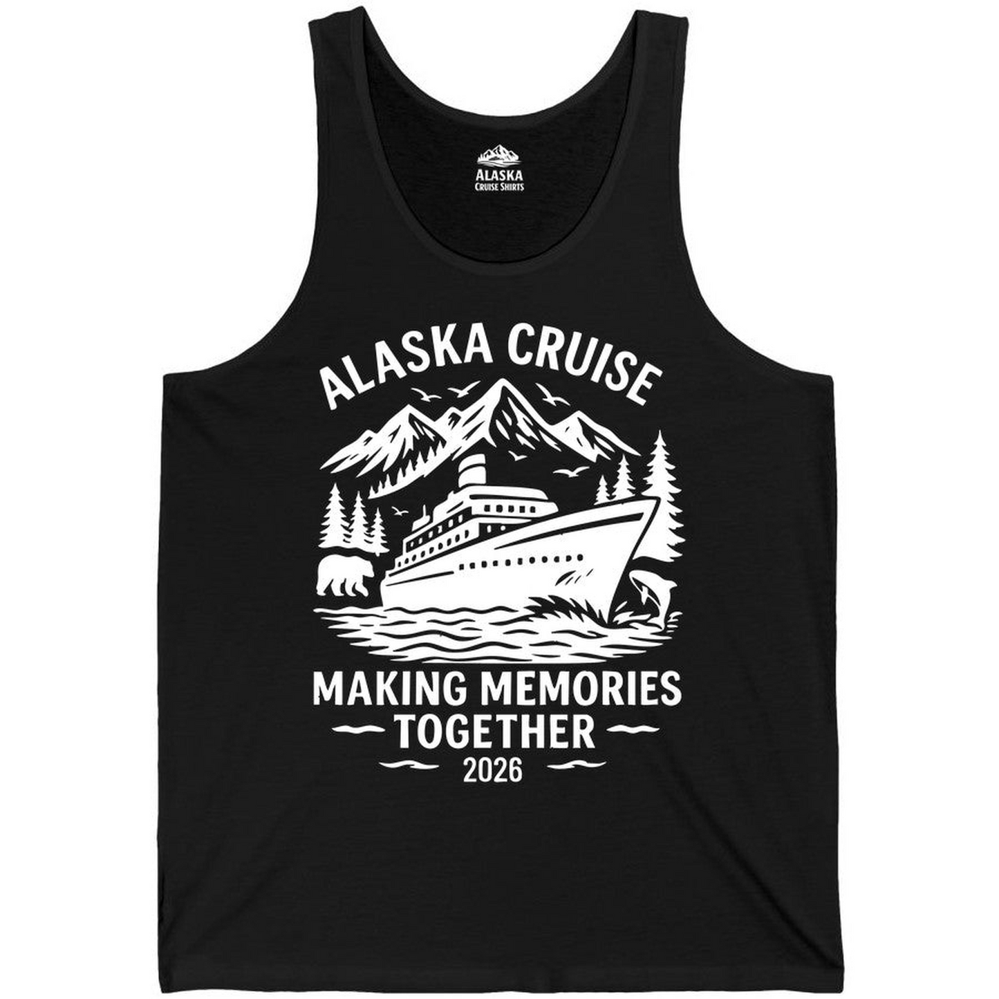 Alaska Cruise Shirt Tank Top – Black – Alaska Cruise Shirts