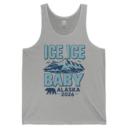 Ice Ice Baby Alaska Cruise Shirt Tank Top – Athletic Heather – Alaska Cruise Shirts