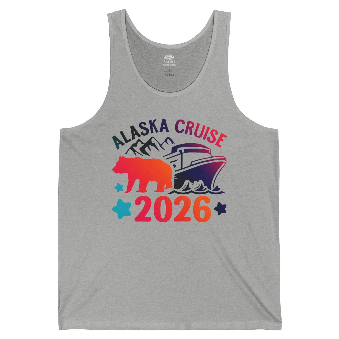 Alaska Cruise 2026 Shirt Tank Top – Athletic Heather – Alaska Cruise Shirts