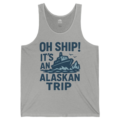 Oh Ship It’s an Alaskan Trip Funny Alaska Cruise Shirt — Tank Top Tank Top – Athletic Heather – Alaska Cruise Shirts