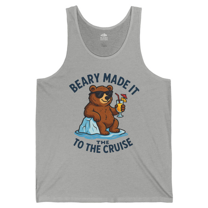 Funny Cruise Bear Shirt Tank Top – Athletic Heather – Alaska Cruise Shirts