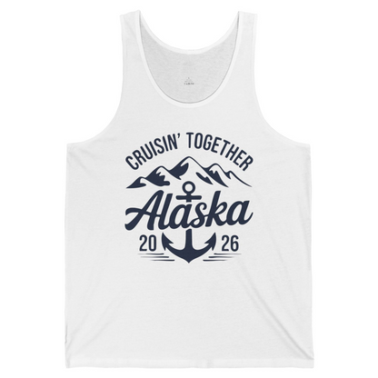Alaska Cruise Shirt Tank Top – White – Alaska Cruise Shirts