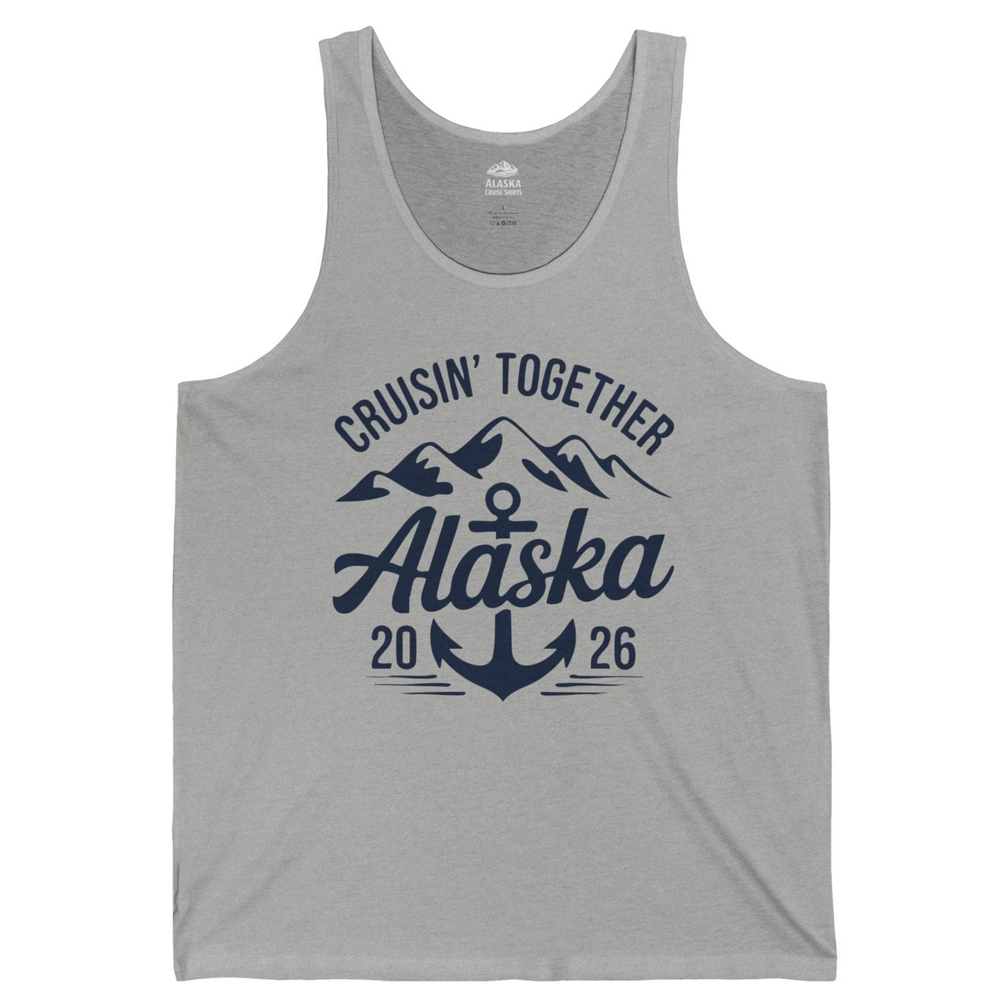 Alaska Cruise Shirt Tank Top – Athletic Heather – Alaska Cruise Shirts