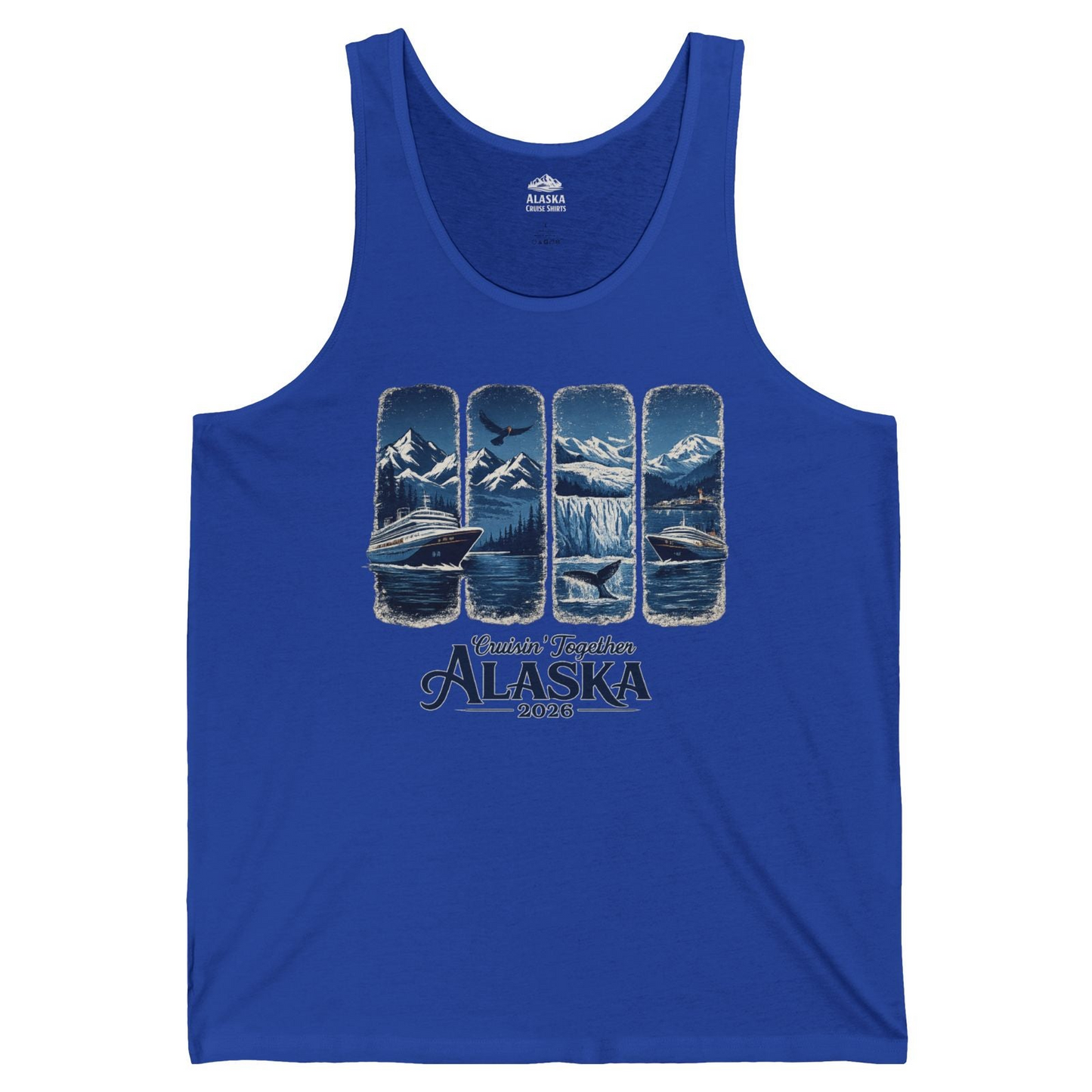 Alaska Cruise Adventure Shirt Tank Top – True Royal – Alaska Cruise Shirts