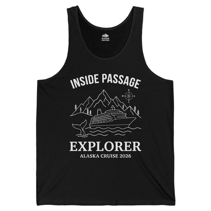 Inside Passage Explorer Alaska Cruise Adventure 2026 Shirt — Tank Top Tank Top – Black – Alaska Cruise Shirts