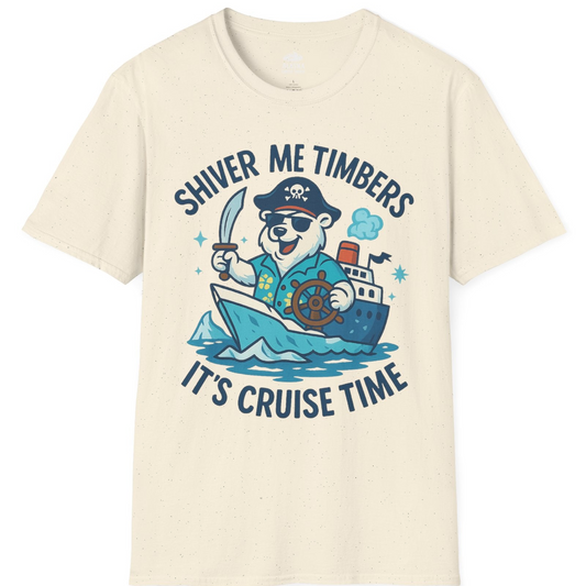 Funny Polar Bear Pirate Cruise Vacation Shirt T-Shirt – Alaska Cruise Shirts