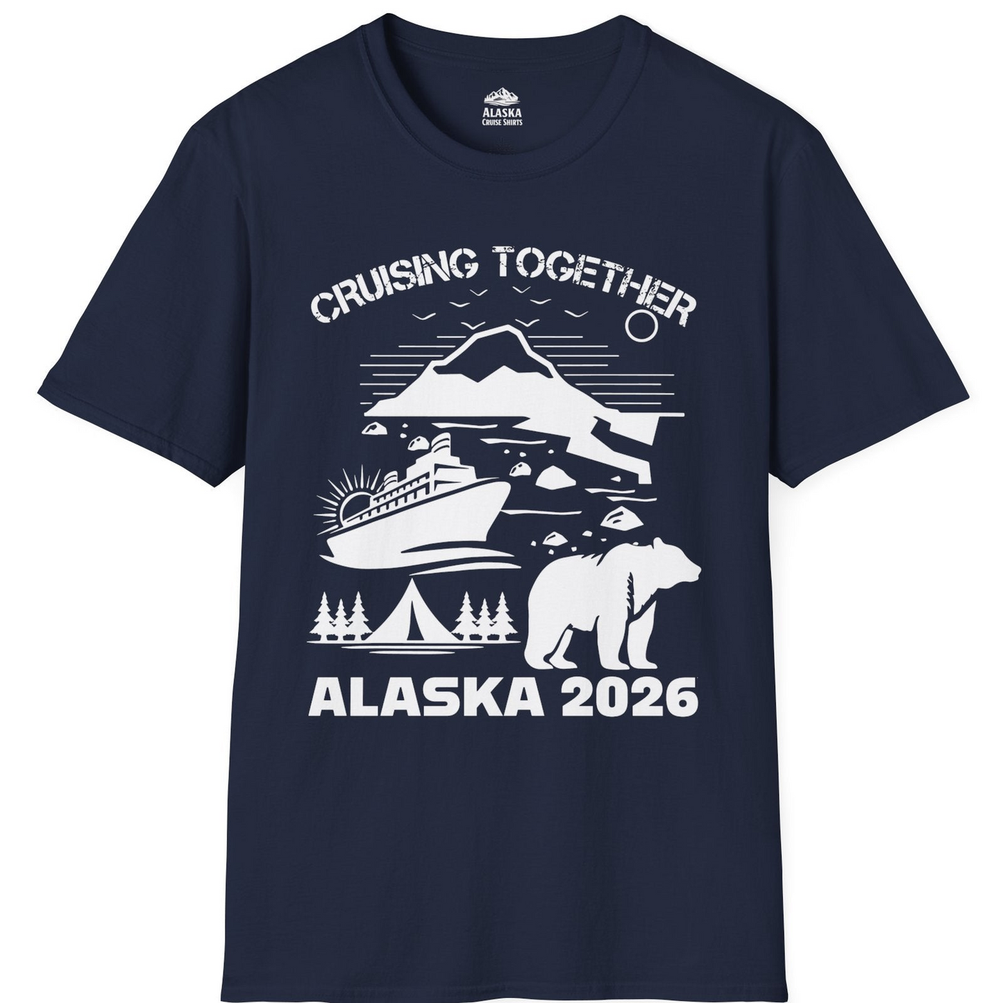 Alaska Cruise 2026 Family Adventure Bear Mountain Nature Shirt — T-Shirt T-Shirt – Alaska Cruise Shirts