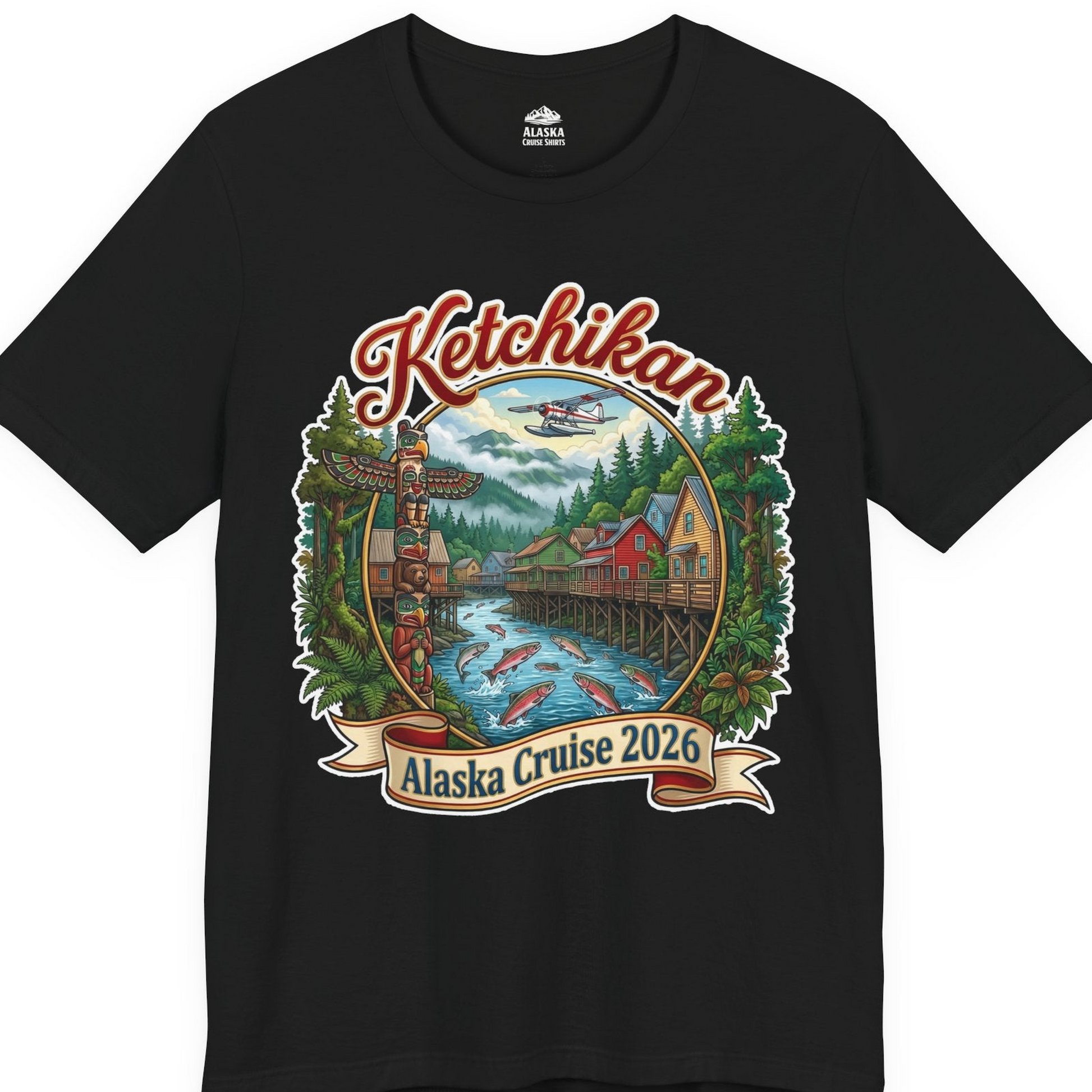Ketchikan Alaska Cruise 2026 Vintage Souvenir Vacation Shirt — Premium Tee T-Shirt – Alaska Cruise Shirts