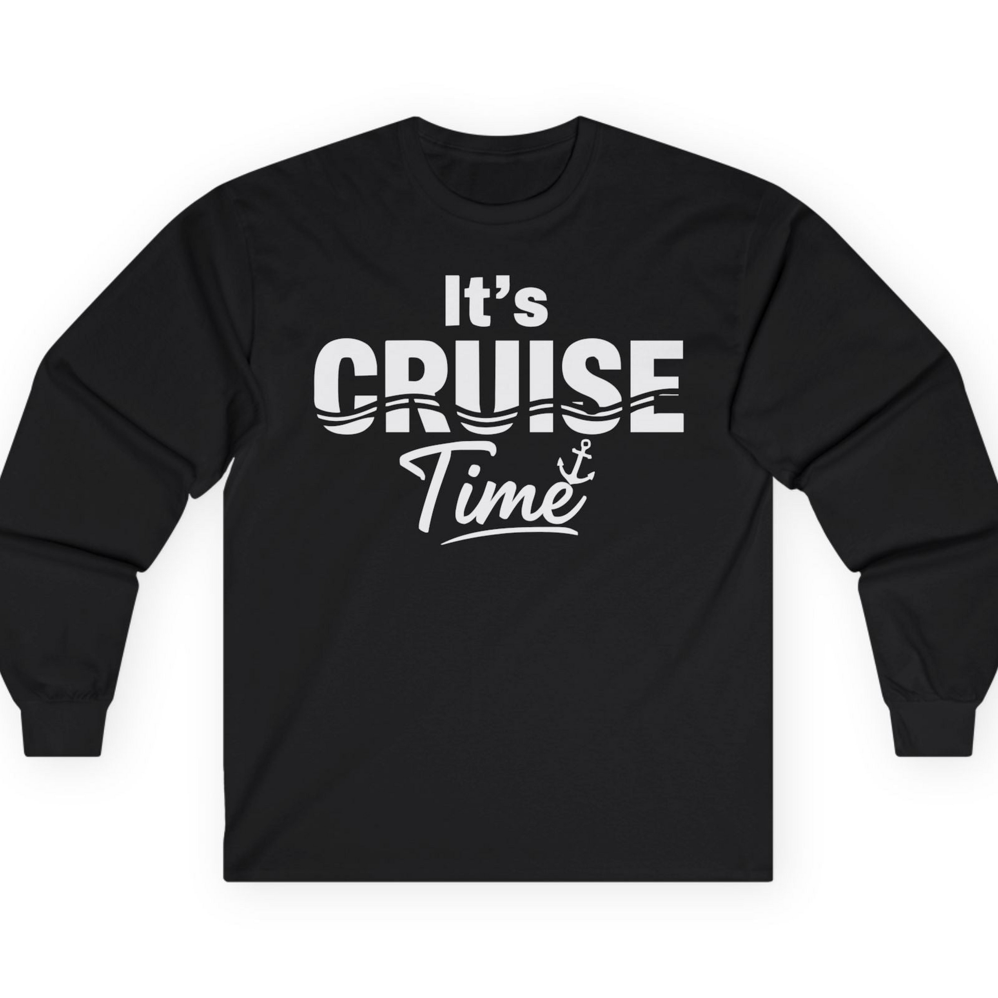 It’s Cruise Time Nautical Vacation Shirt for Cruise Travelers — Long Sleeve T-Shirt – Alaska Cruise Shirts