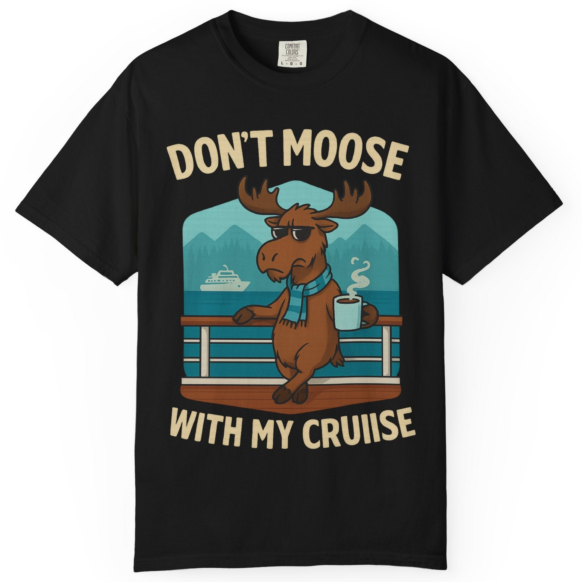 Funny Moose on Alaska Cruise Ship Shirt T-Shirt – Alaska Cruise Shirts