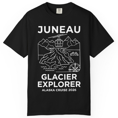 Juneau Glacier Explorer Alaska Cruise 2026 Adventure Shirt — Comfort T-Shirt – Alaska Cruise Shirts