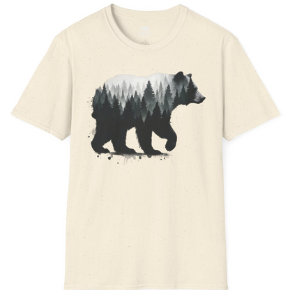 Bear Silhouette Forest Double Exposure Shirt T-Shirt – Alaska Cruise Shirts