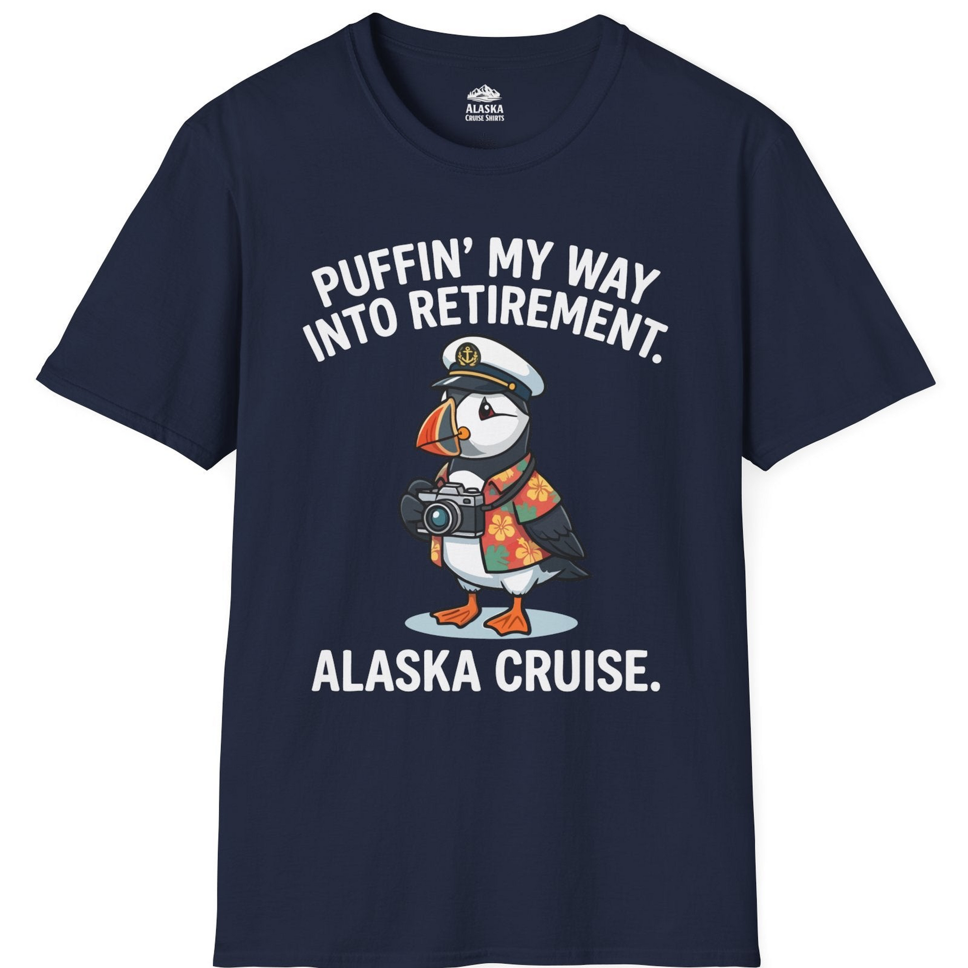 Puffin Cartoon Retirement Alaska Cruise Shirt T-Shirt – Alaska Cruise Shirts