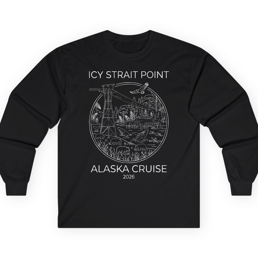 Icy Strait Point Alaska Cruise 2026 Nature Adventure T-Shirt — Long Sleeve T-Shirt – Alaska Cruise Shirts