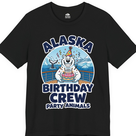 Alaska Birthday Crew Party Animals Polar Bear Cruise Shirt — Premium Tee T-Shirt – Alaska Cruise Shirts